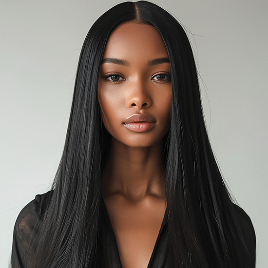 Velvet tape-in extension set